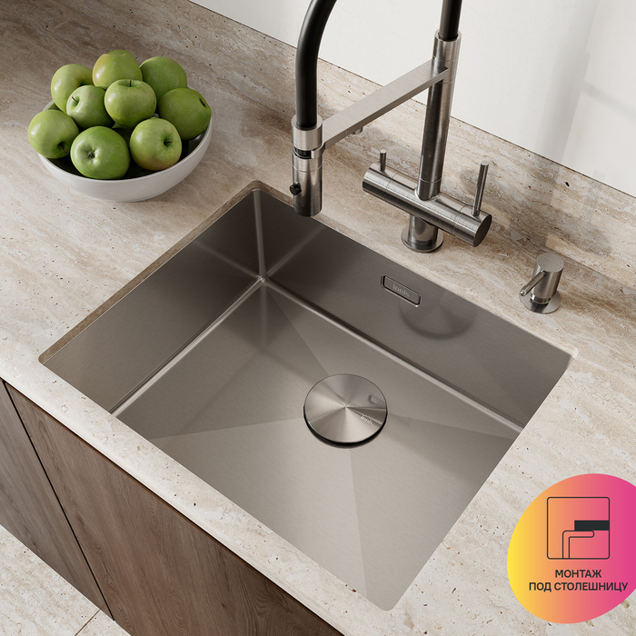 Мойка кухонная из нержавеющей стали IDDIS Edifice (EDI54S0i77) - фото 3