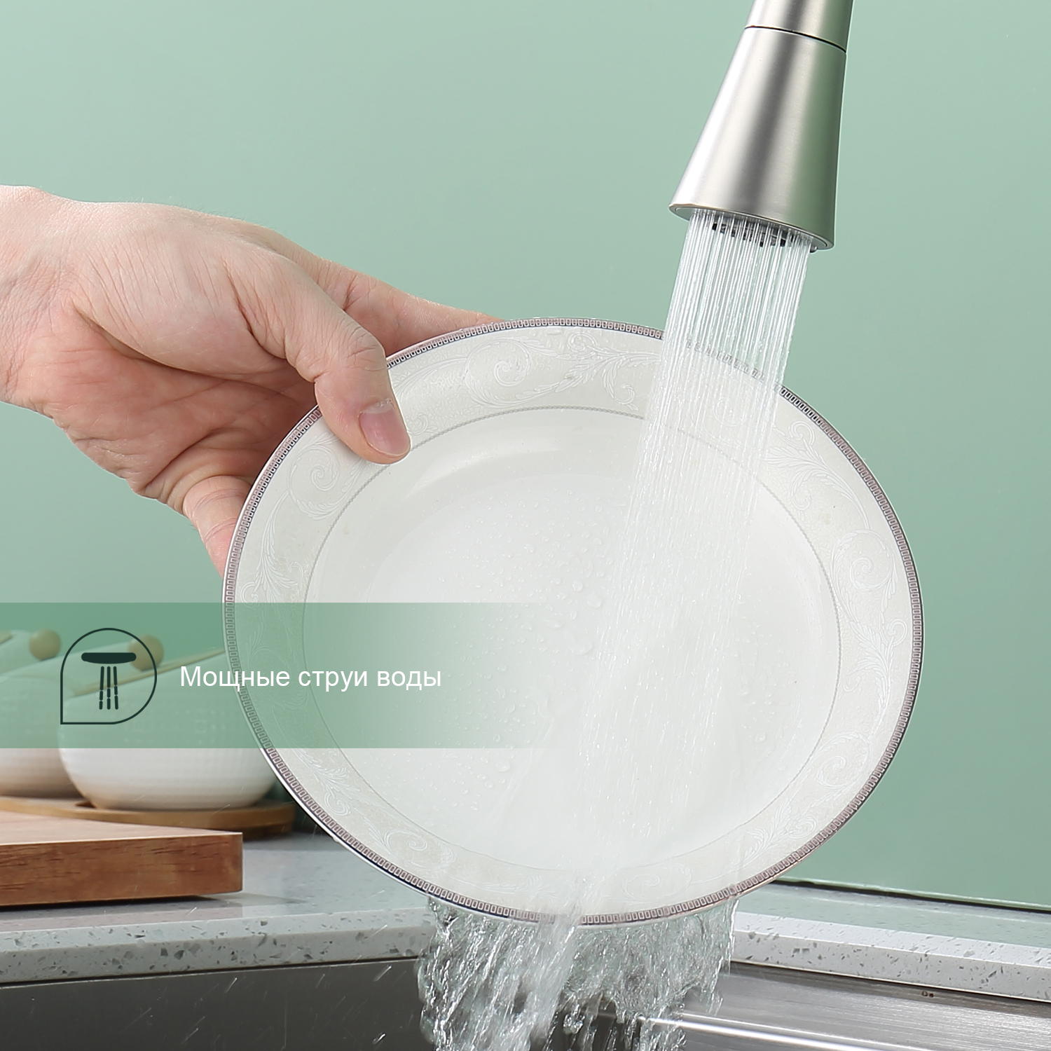 Смеситель Splenka для кухни с гибким изливом (S201.4307.05) - фото 9