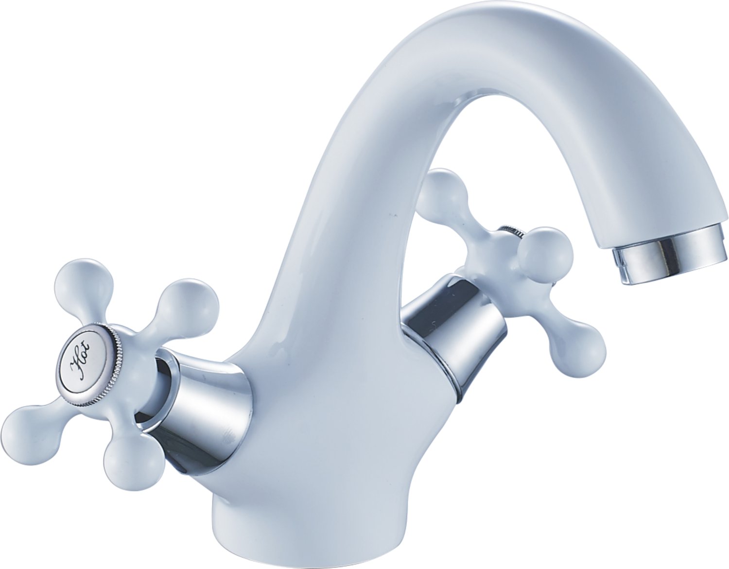 Смеситель для раковины Cron белый (CN1008-8) - фото 1