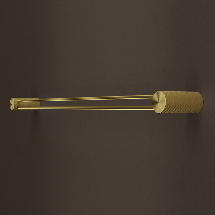 Полотенцедержатель одинарный IDDIS Дюна (Duna) нержавеющая сталь, золото матовое (DUNMG10i49) - фото 3