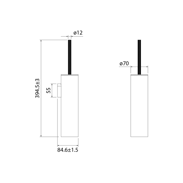 Ёршик IDDIS Дюна (Duna) нержавеющая сталь, золото матовое (DUNMG0i47) - фото 2
