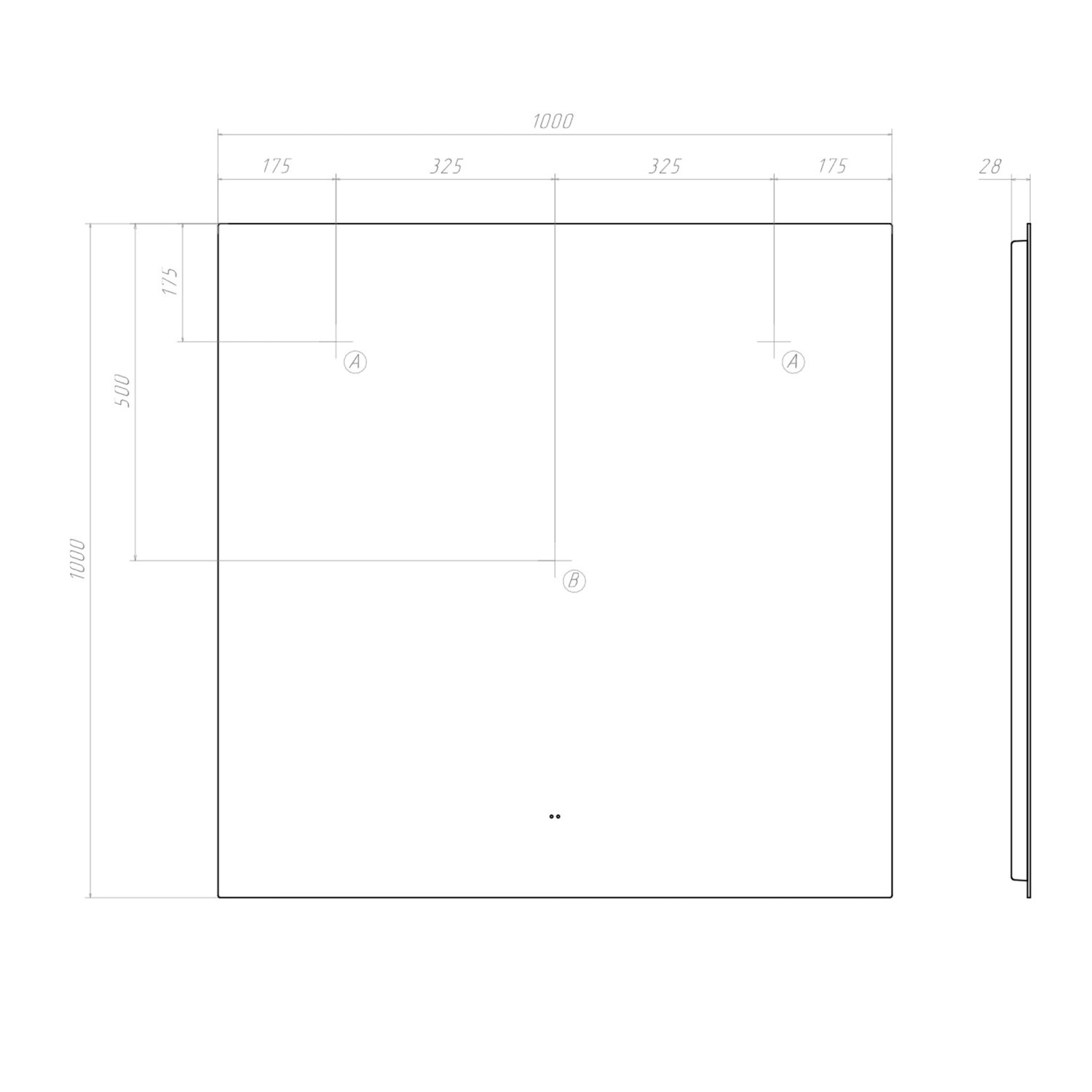 Зеркало VIGO Quadro Comfort 1000 (146) - фото 3