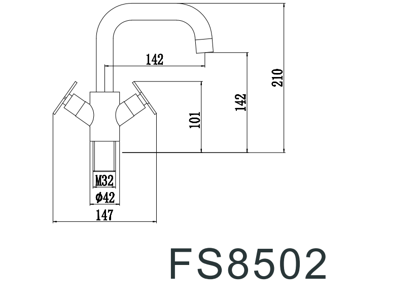 Смеситель для мойки Fmark (FS8502) - фото 2