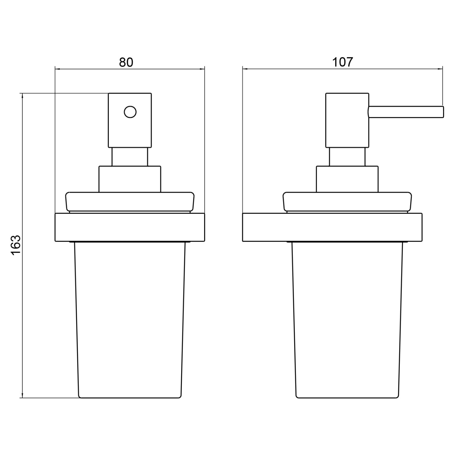 Дозатор Timo Petruma никель (15239/13) - фото 2