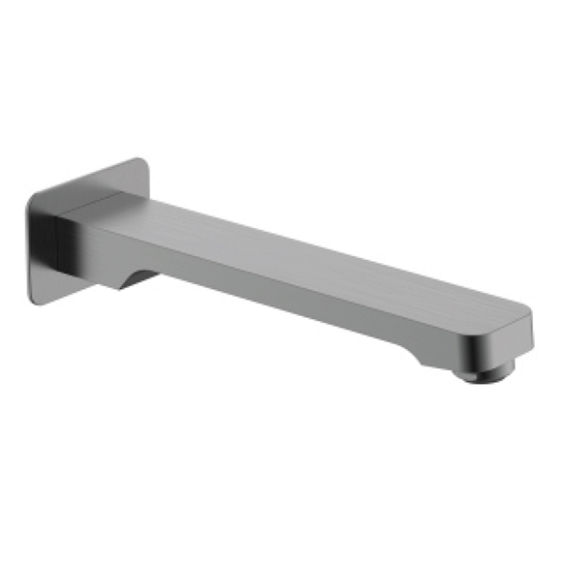 Излив монолитный встраиваемый Raglo для ванны и душа 20 см латунь, графит (R473.60.09)