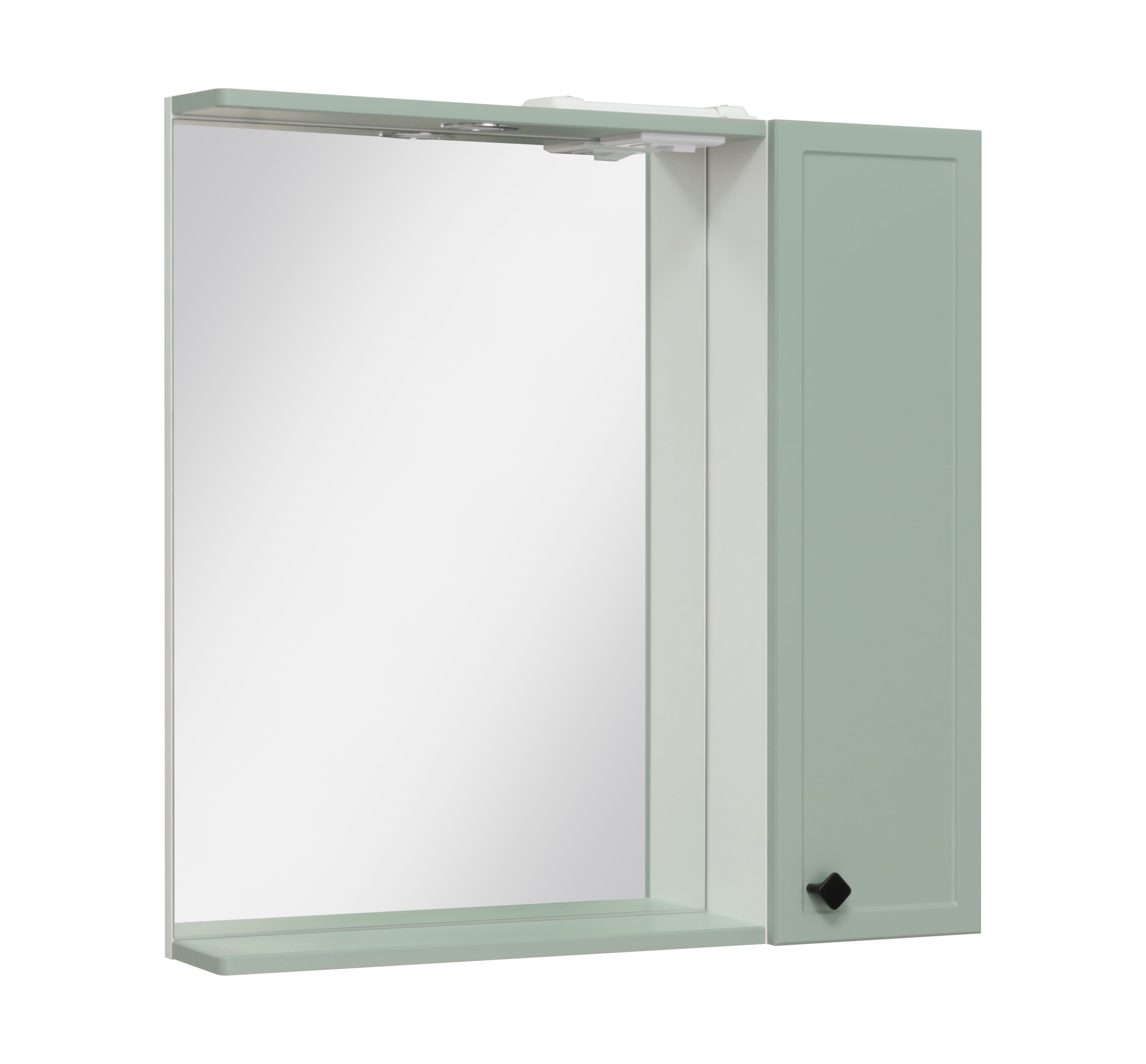 Зеркальный шкаф Runo правый мята Римини 75 (00-00001279) - фото 1