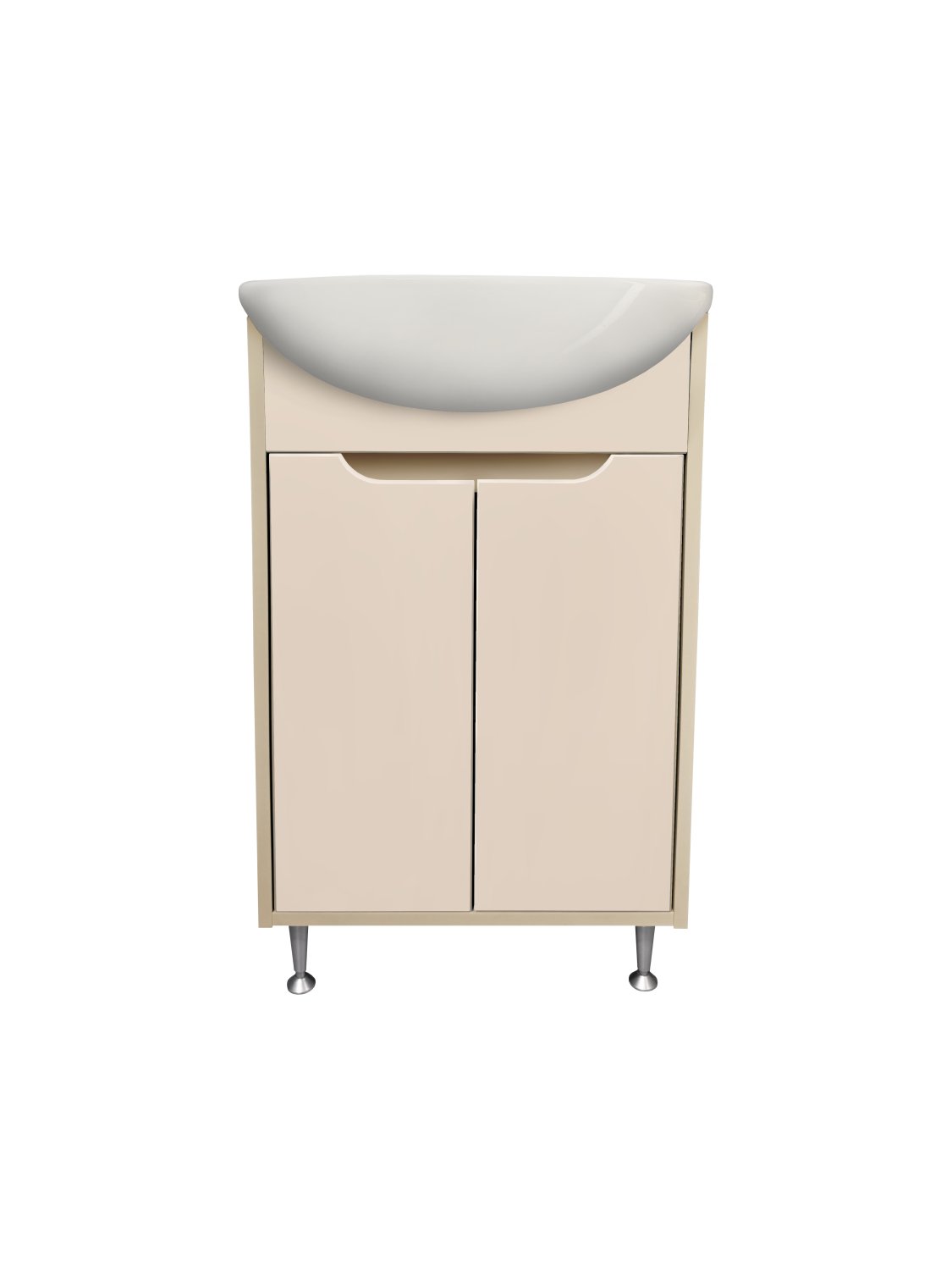 Тумба Runo Эконова 60 какао-бежевая под умывальник 00000000154 (Уют 60) (00-00004655) - фото 1