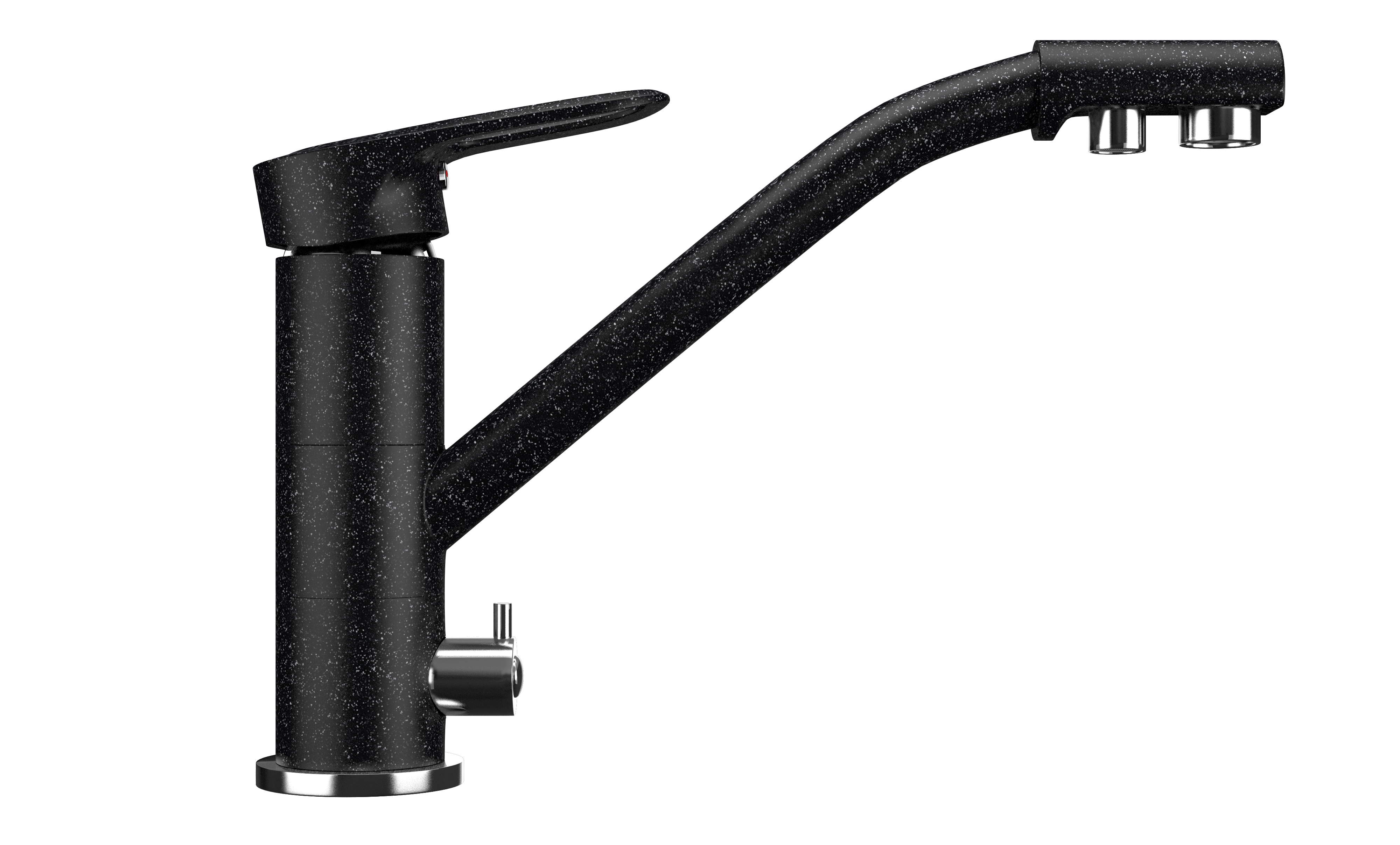 Смеситель для кухни ULGRAN Classic черный (U-010-308)
