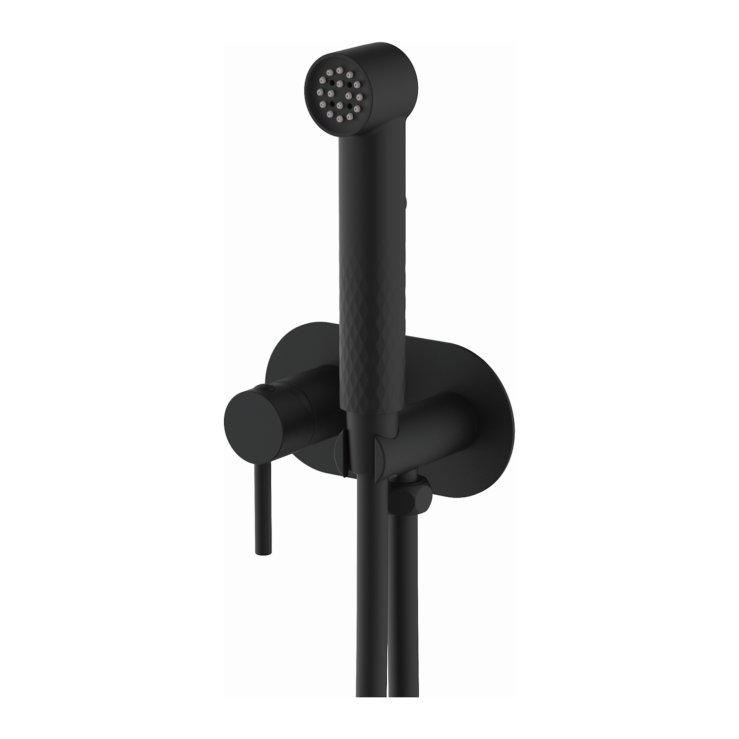 Смеситель Splenka с гигиеническим душем встраиваемый черный (S96.52.06)