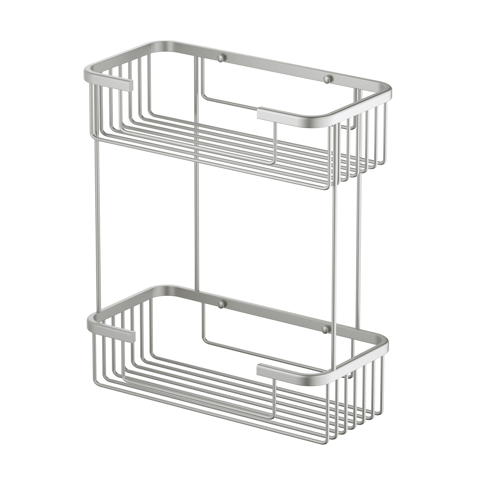 Полка двойная Timo Saona никель (13083/13) - фото 1