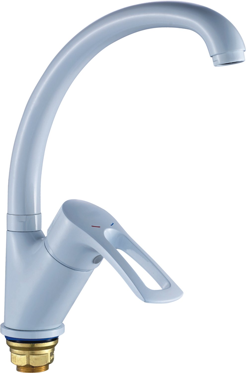 Смеситель для кухни Cron белый (CN77318-WC) - фото 1