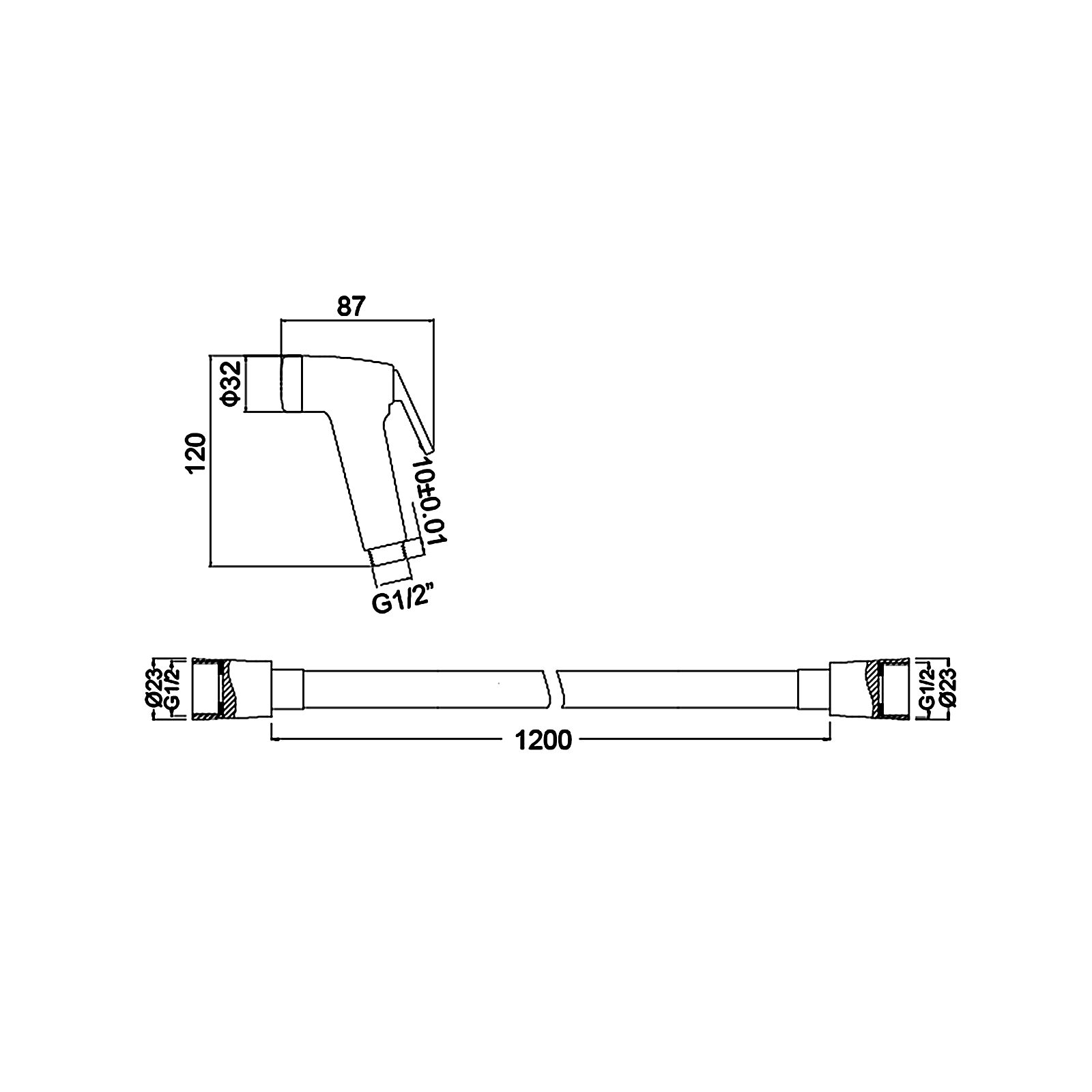 Набор для биде Timo (SG-3052 chrome) Набор для биде Timo (SG-3052 chrome)