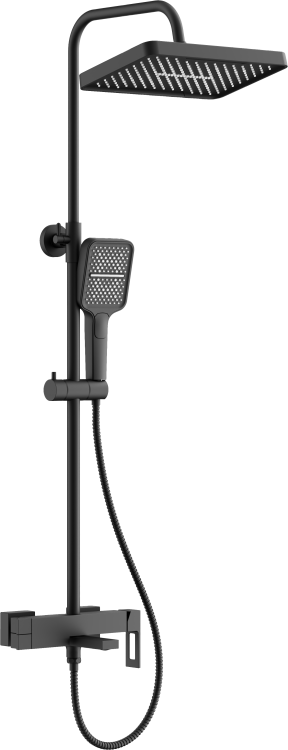 Душевая система BELZ черный (B24658-7) - фото 1