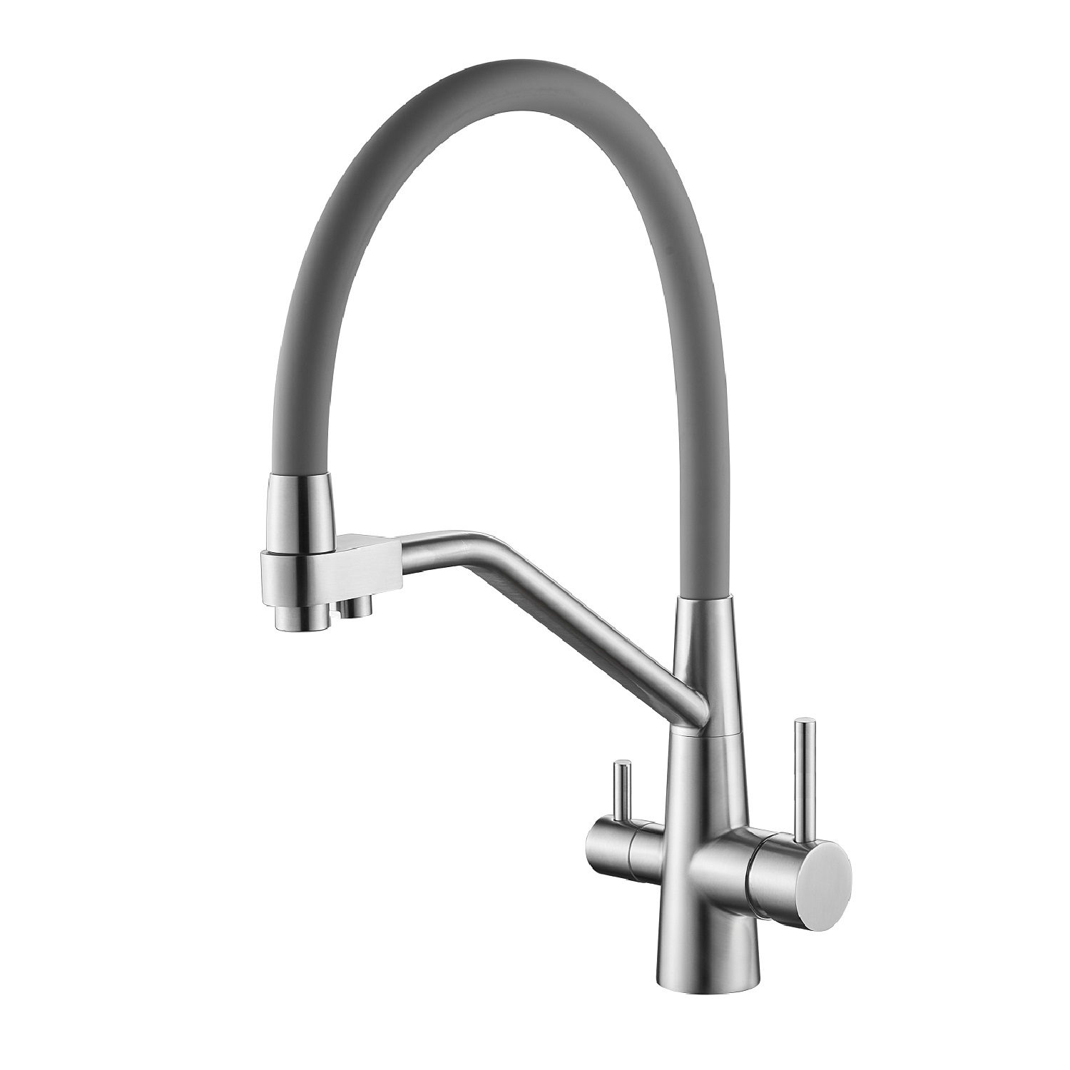 Смеситель Splenka для кухни со съемным гибким изливом, с магнитным фиксатором излива, с подключением фильтра питьевой воды (S71.62.05)