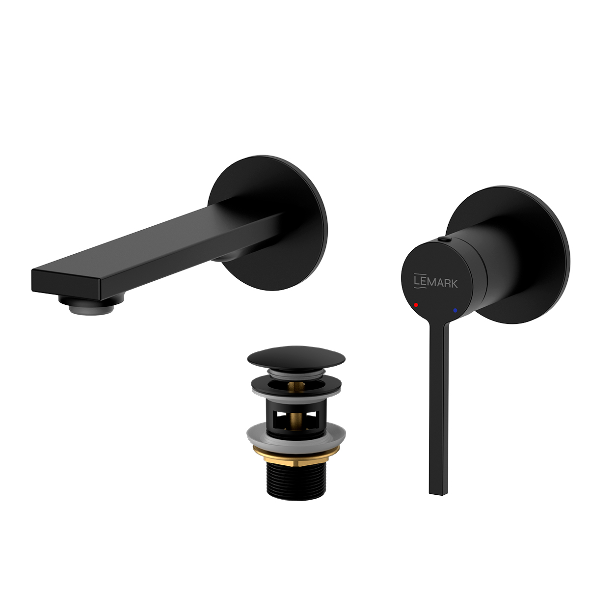 Смеситель Lemark Valday для раковины, встраиваемый (LMF-8133B-BL) - фото 1