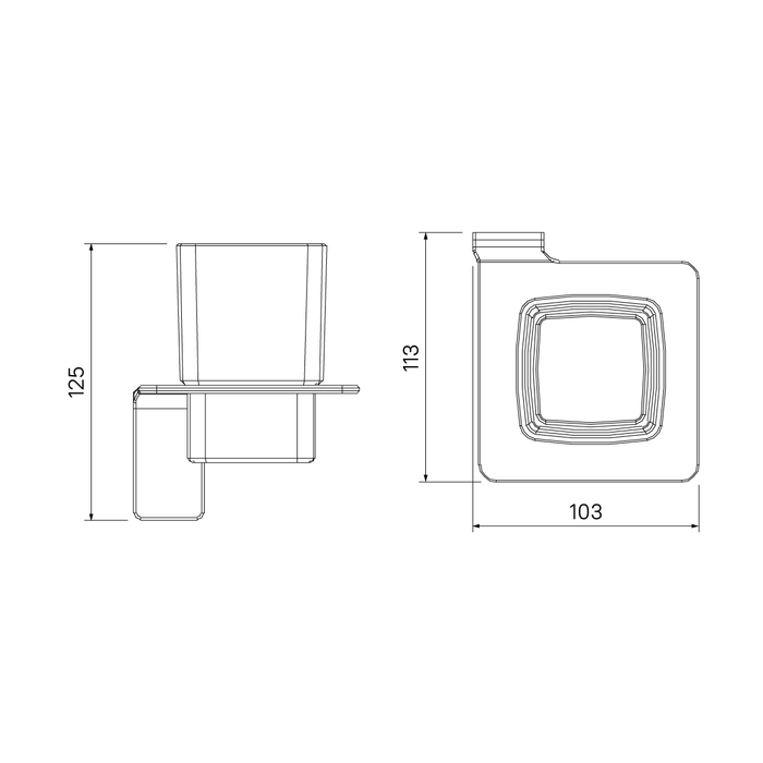 Подстаканник одинарный IDDIS Slide матовое стекло, сплав металлов, белый матовый (SLIWTG1i45) - фото 5