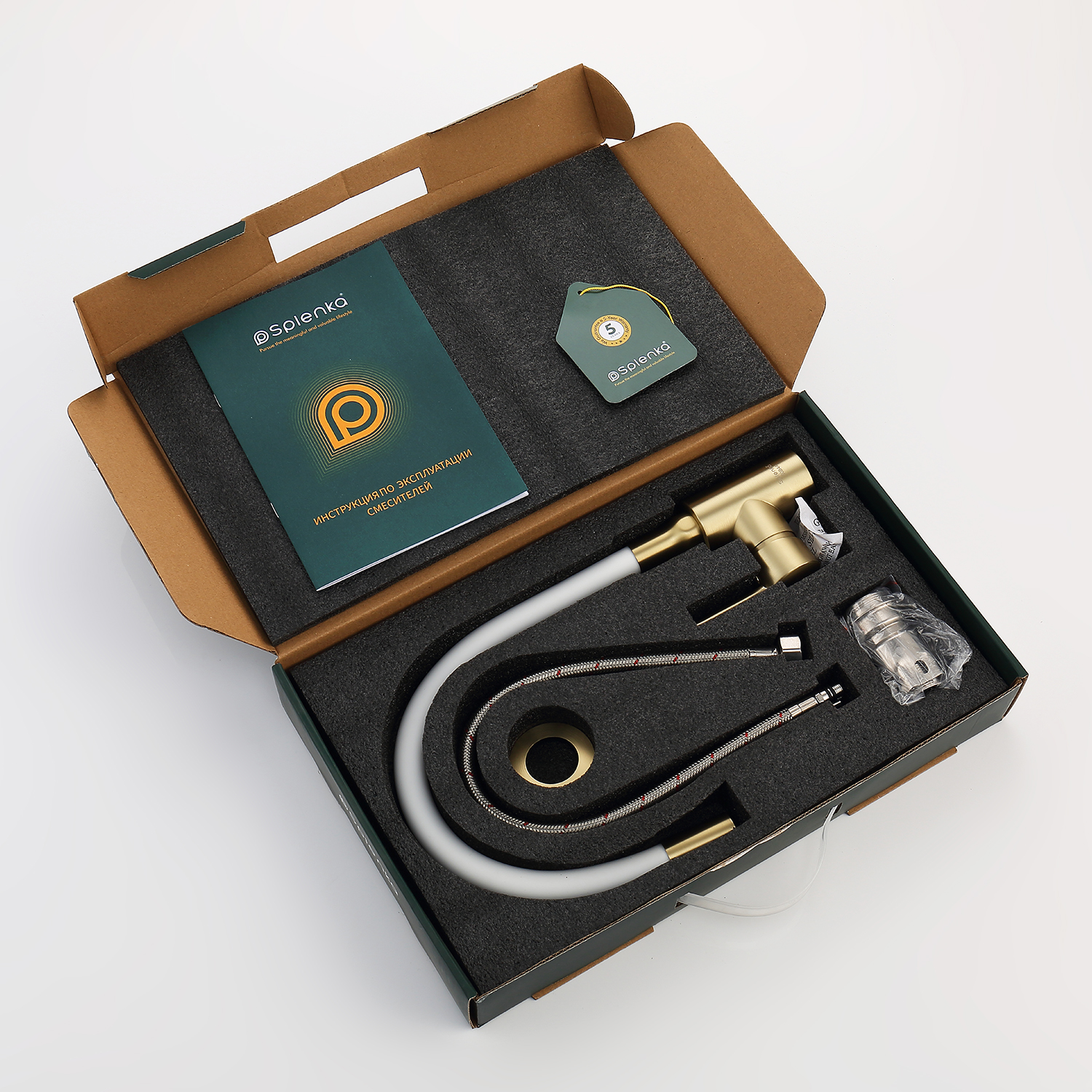 Смеситель Splenka для кухни с гибким изливом (S201.4408.03) - фото 9