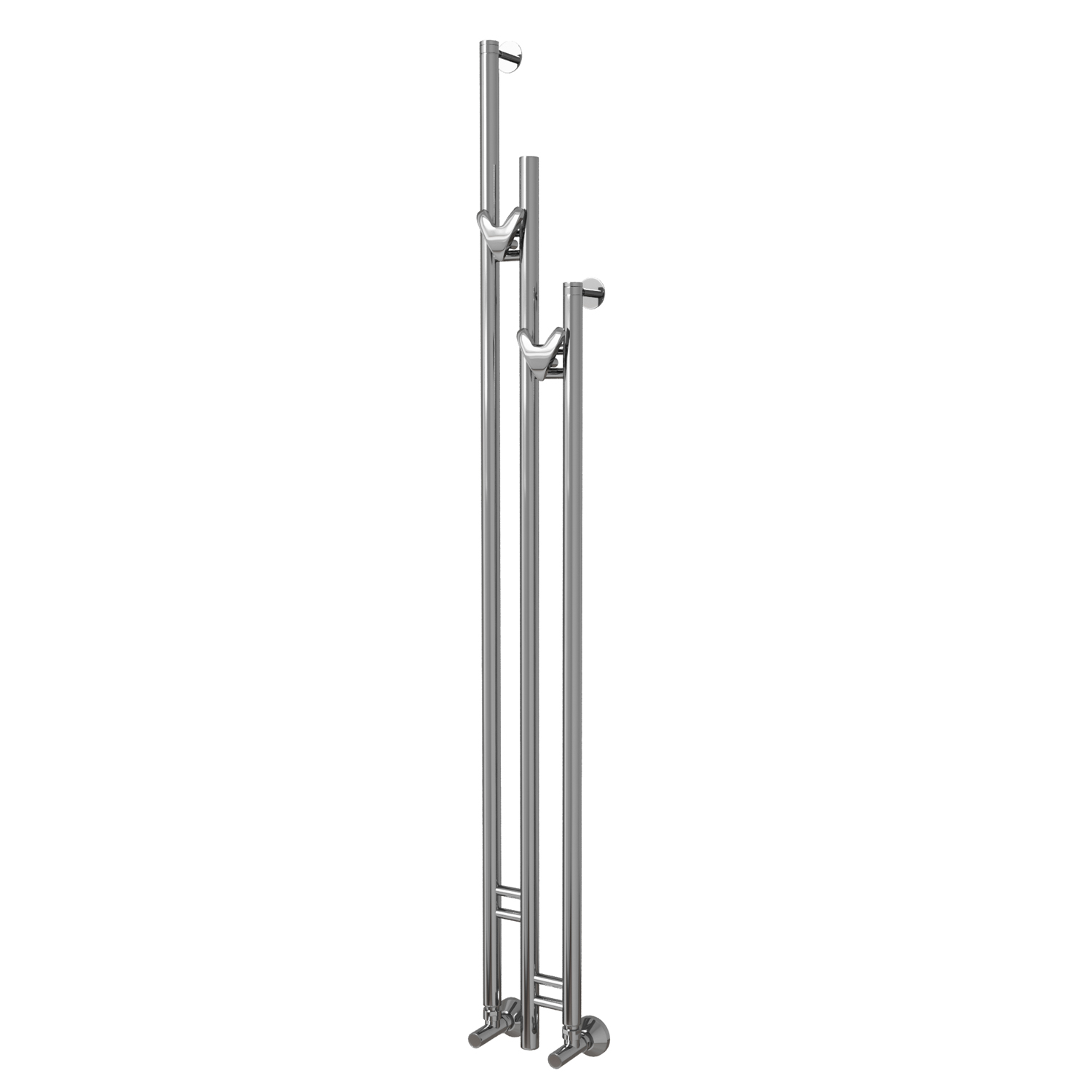 Полотенцесушитель MIXLINE водяной STAR 2 150/15 (1/2" ВР,вентиль угловой 3/4"х1/2" вн/нар) (556255)