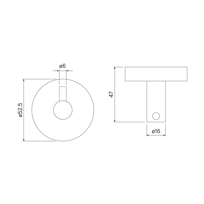 Крючок одинарный, черный матовый, сплав металлов, Sena, IDDIS, SENSB01i41 - фото 6
