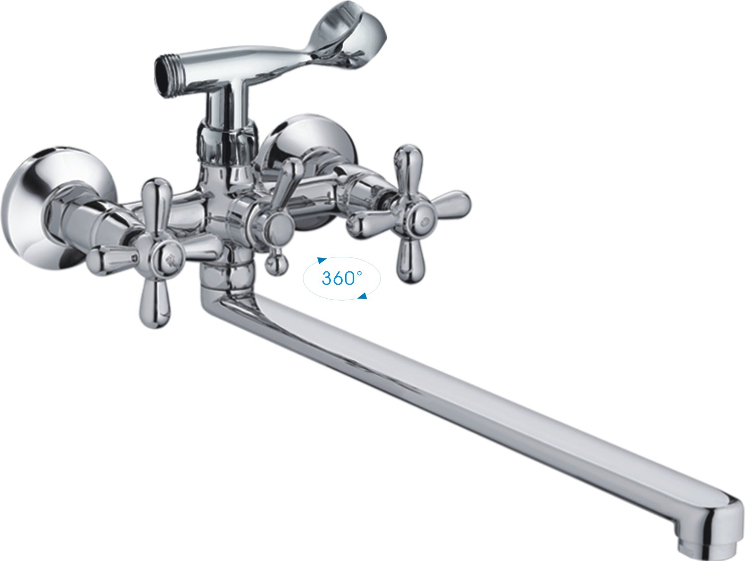 Смеситель для ванны Cron хром (CN2125) - фото 1