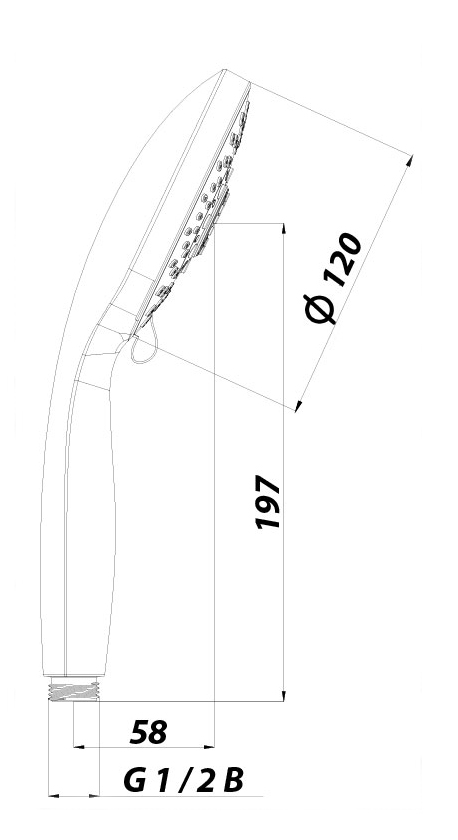Лейка душевая Lemark 5-функциональная (LM0315C) - фото 2