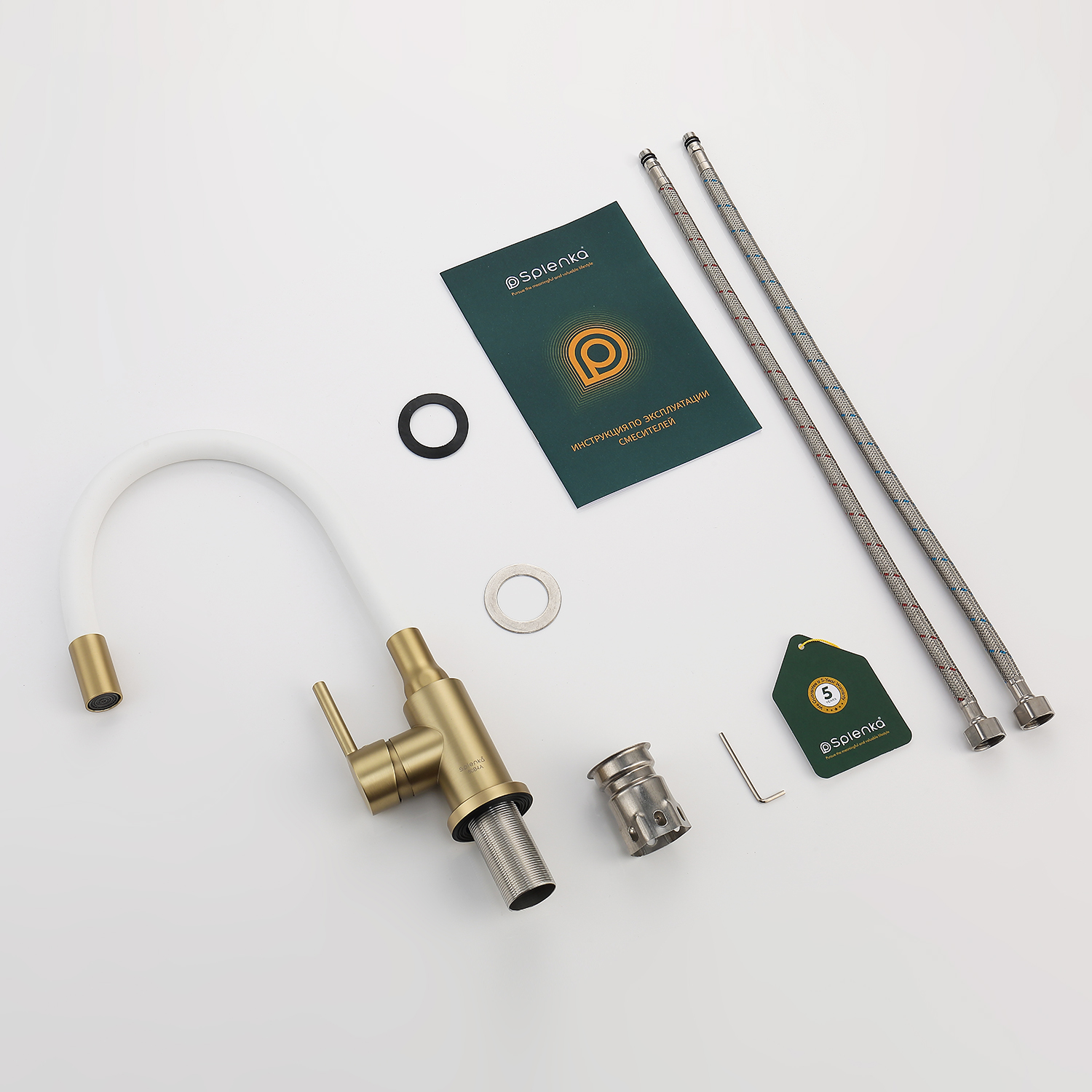 Смеситель Splenka для кухни с гибким изливом (S201.4408.03) - фото 8