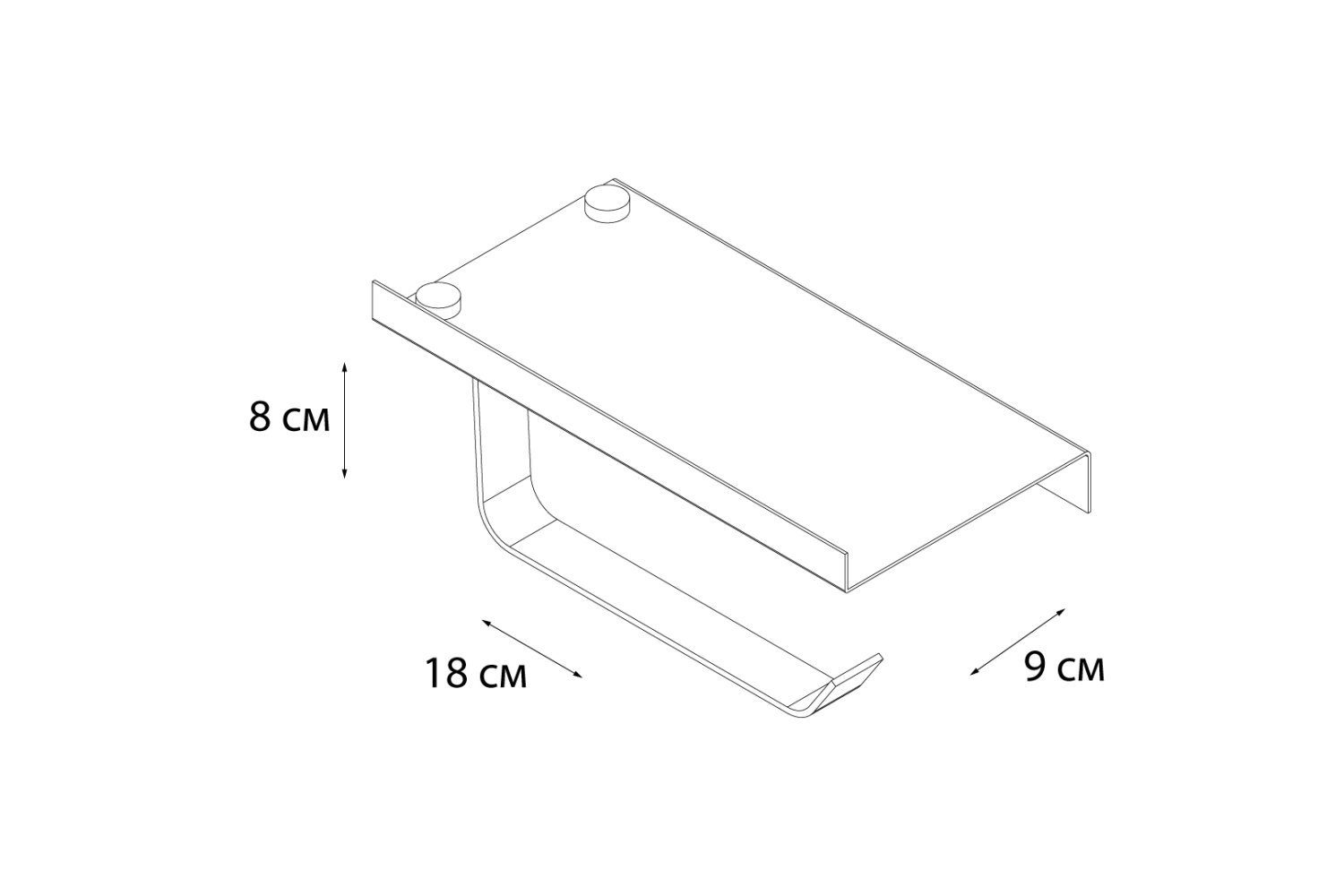 Бумагодержатель FIXSEN Hotel с полкой для телефона (FX-31011) - фото 3