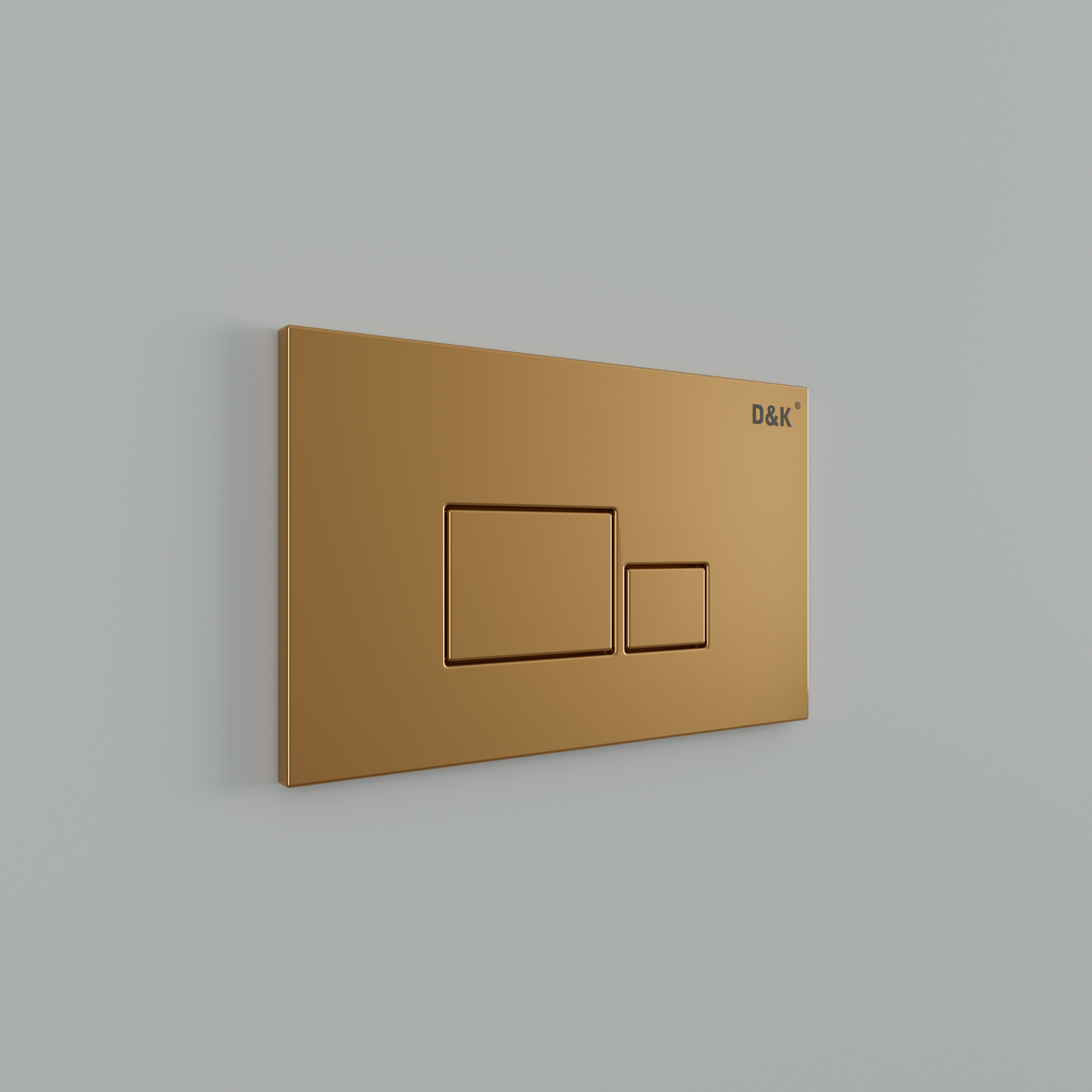 Клавиша смыва DK матовое золото Quadro (DB1519003) Клавиша смыва DK матовое золото Quadro (DB1519003) - фото 2