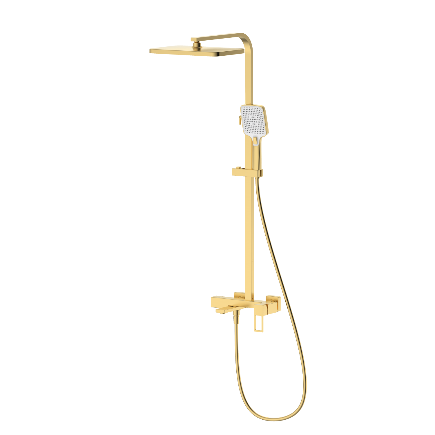 Душевая система со смесителем DQ Dortmund мат.золото (DA1713707) - фото 1