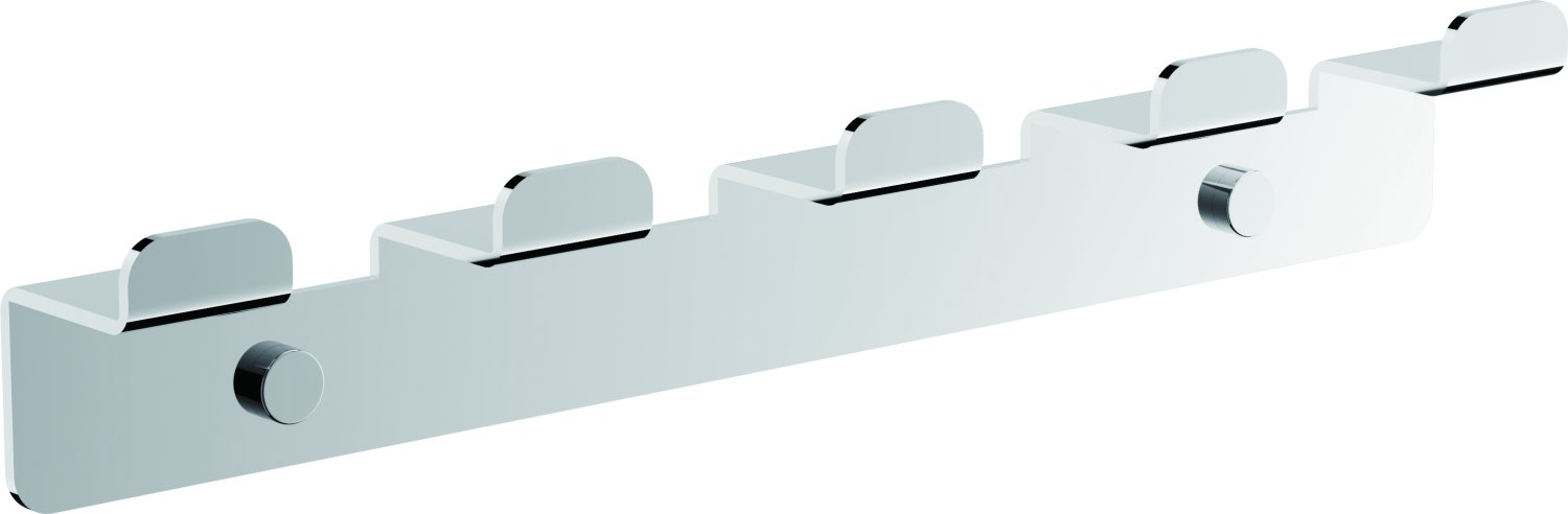 Планка с 5-ю крючками BELZ цвет: хром (B9005) - фото 1