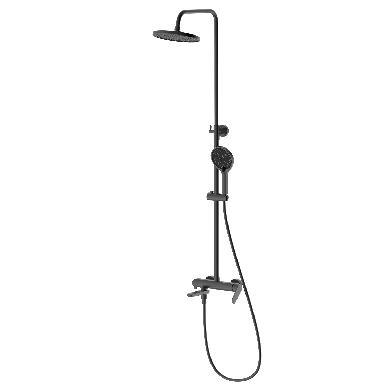 Душевая система со смесителем DQ Düsseldorf DA1723706 графит - фото 1