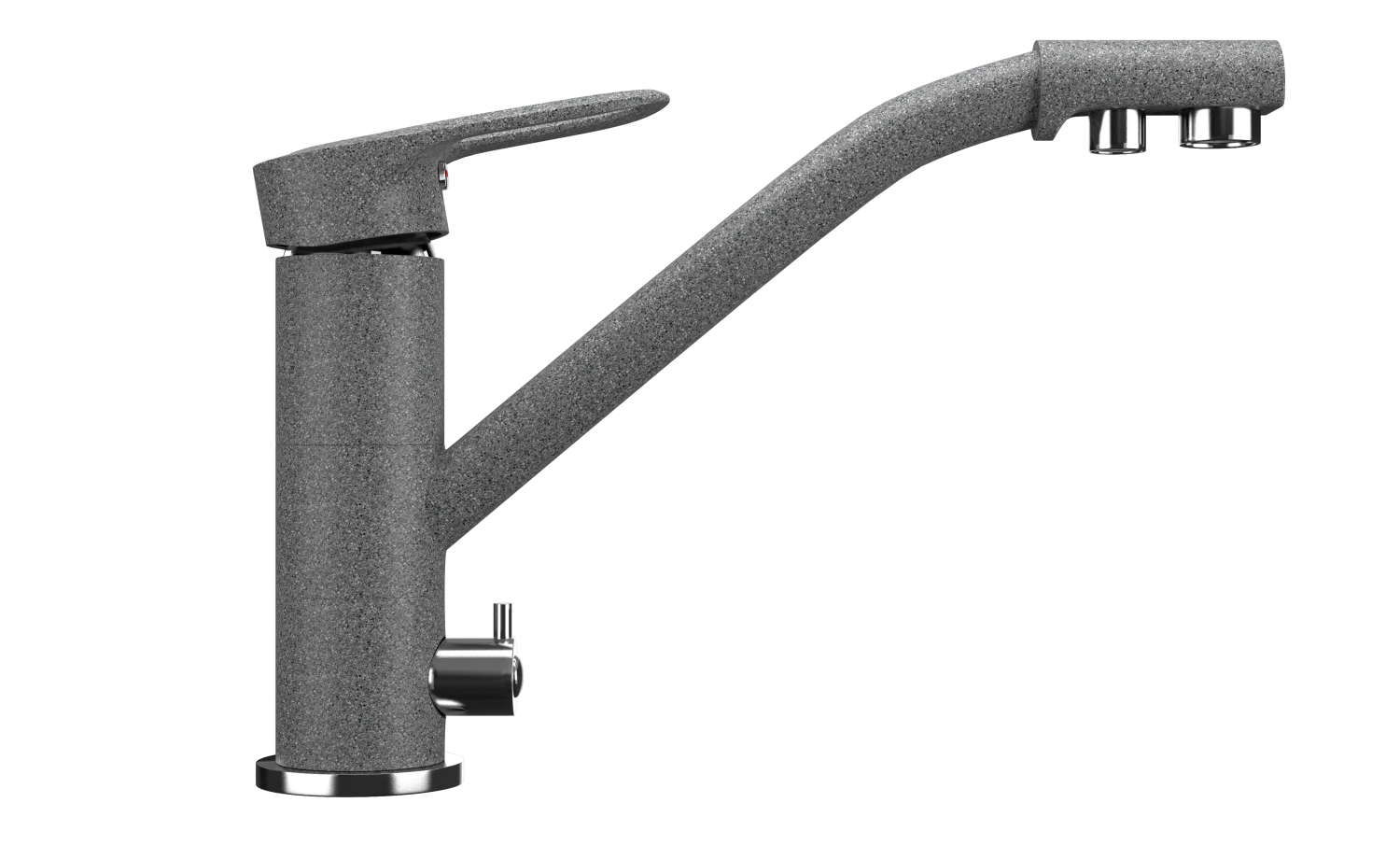 Смеситель для кухни ULGRAN Classic темно-серый (U-010-309) - фото 1