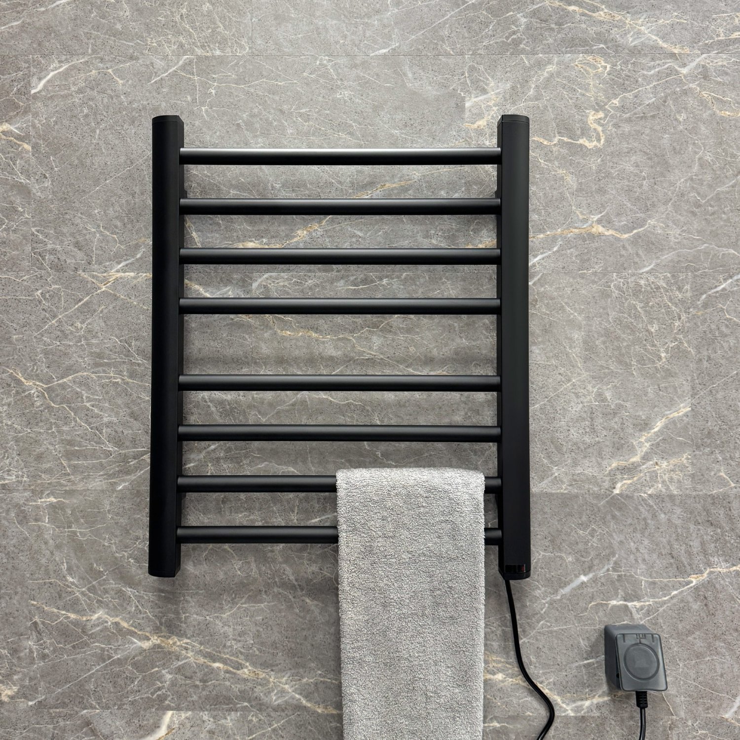 Полотенцесушитель электрический Fixsen UNIVERSAL 600х500 черный (FX-7200B) - фото 2