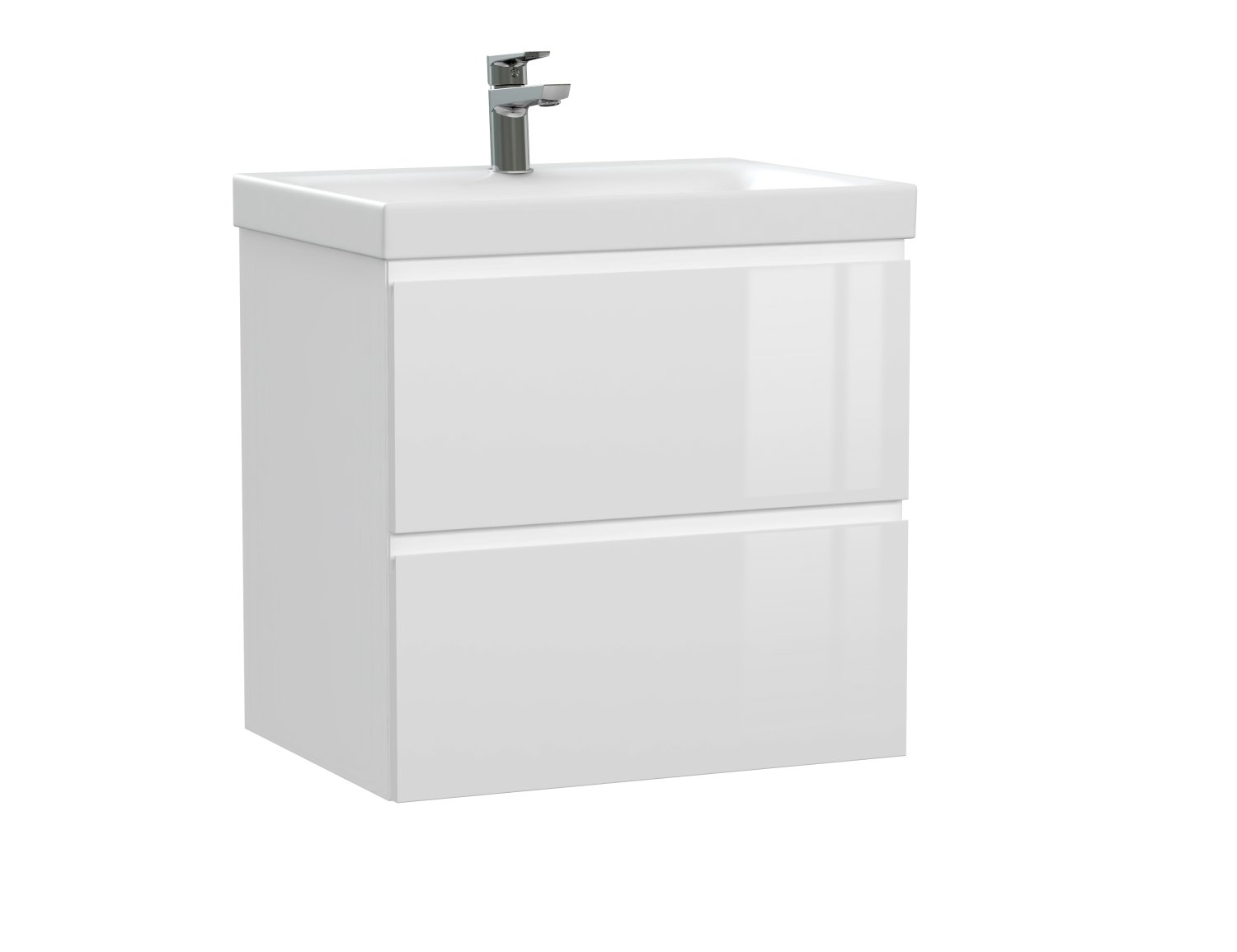 Тумба подвесная Cersanit MODUO 60 белый под раковину S-UM-MOD60/1 (MODUO 60) (64140) - фото 1