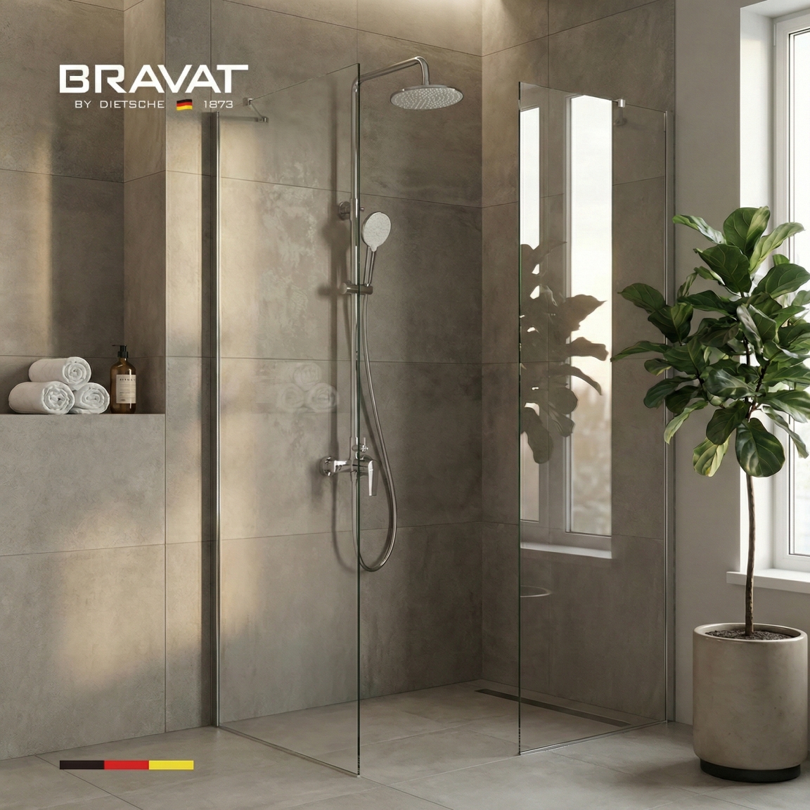 Душевая система цвет хром BRAVAT (F9807938CP-A-SW) - фото 2