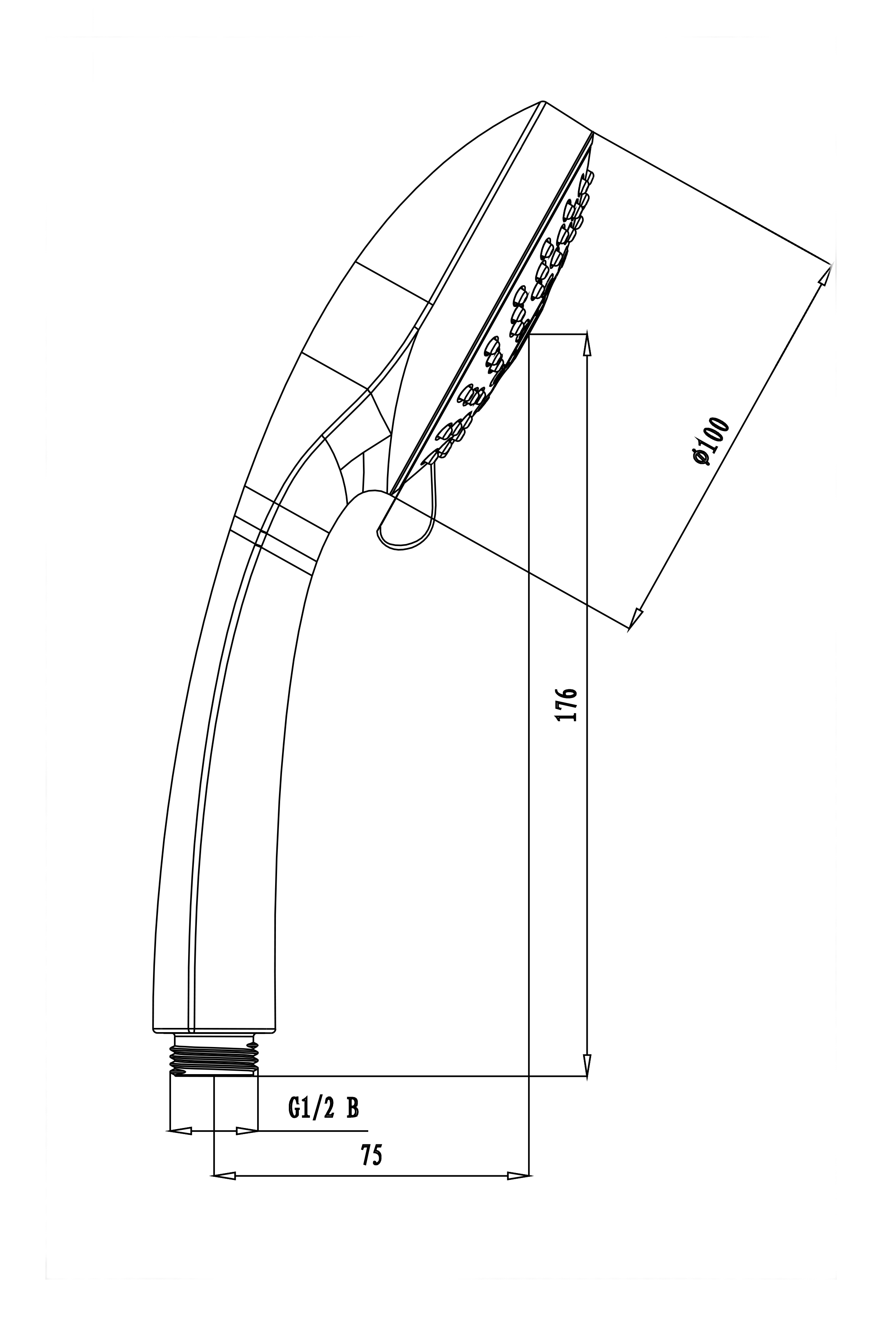 Лейка душевая Lemark 5-функциональная (LM0125C) - фото 2