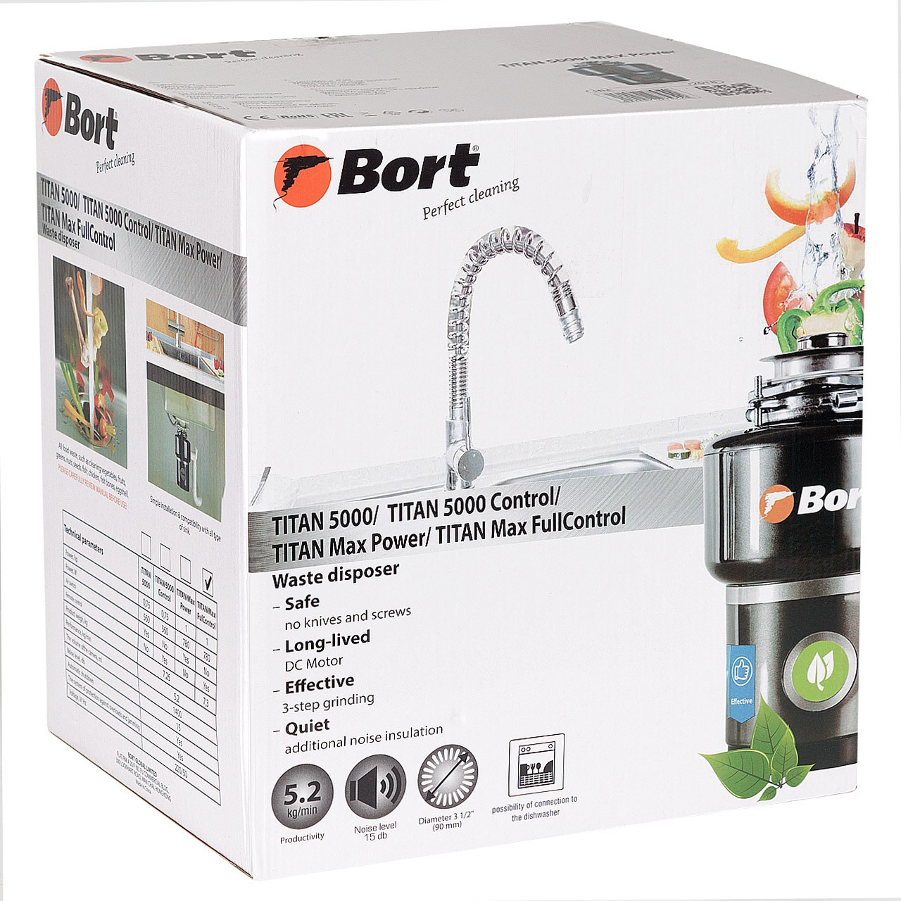 Измельчитель пищевых отходов Bort TITAN MAX Power (93410266) - фото 4