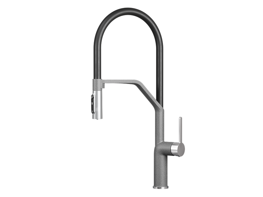 Смеситель для кухни GRANULA (9012, ГРАФИТ) - фото 1