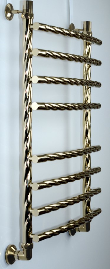 Полотенцесушитель Двин R braid  60/50 1"-3/4"-1/2" Универсальный К3, Золотой хром (4627166741583)