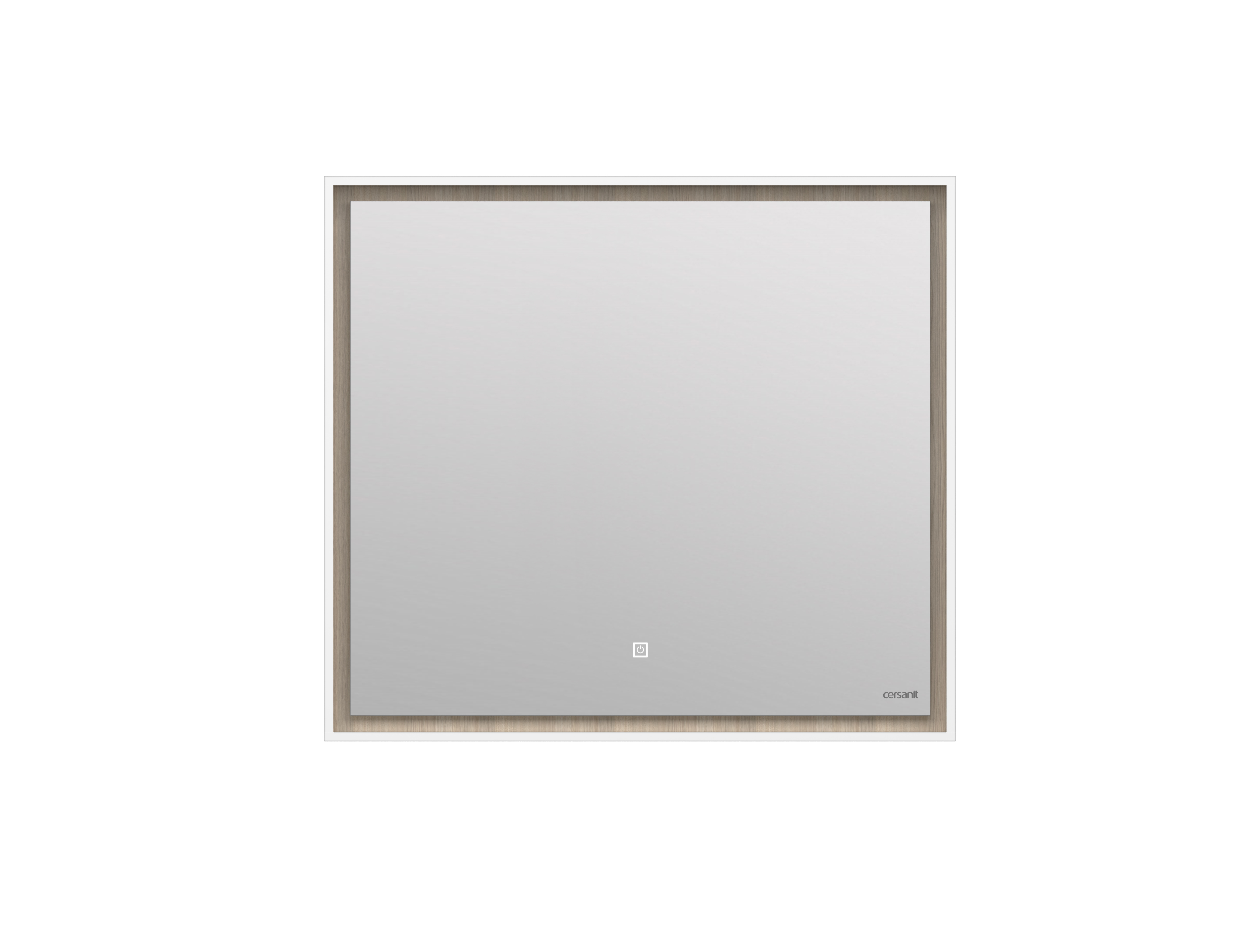 Зеркало Cersanit  LOUNA 80 с подсветкой прямоугольное универсальная белый (SP-LU-LOU80-Os)