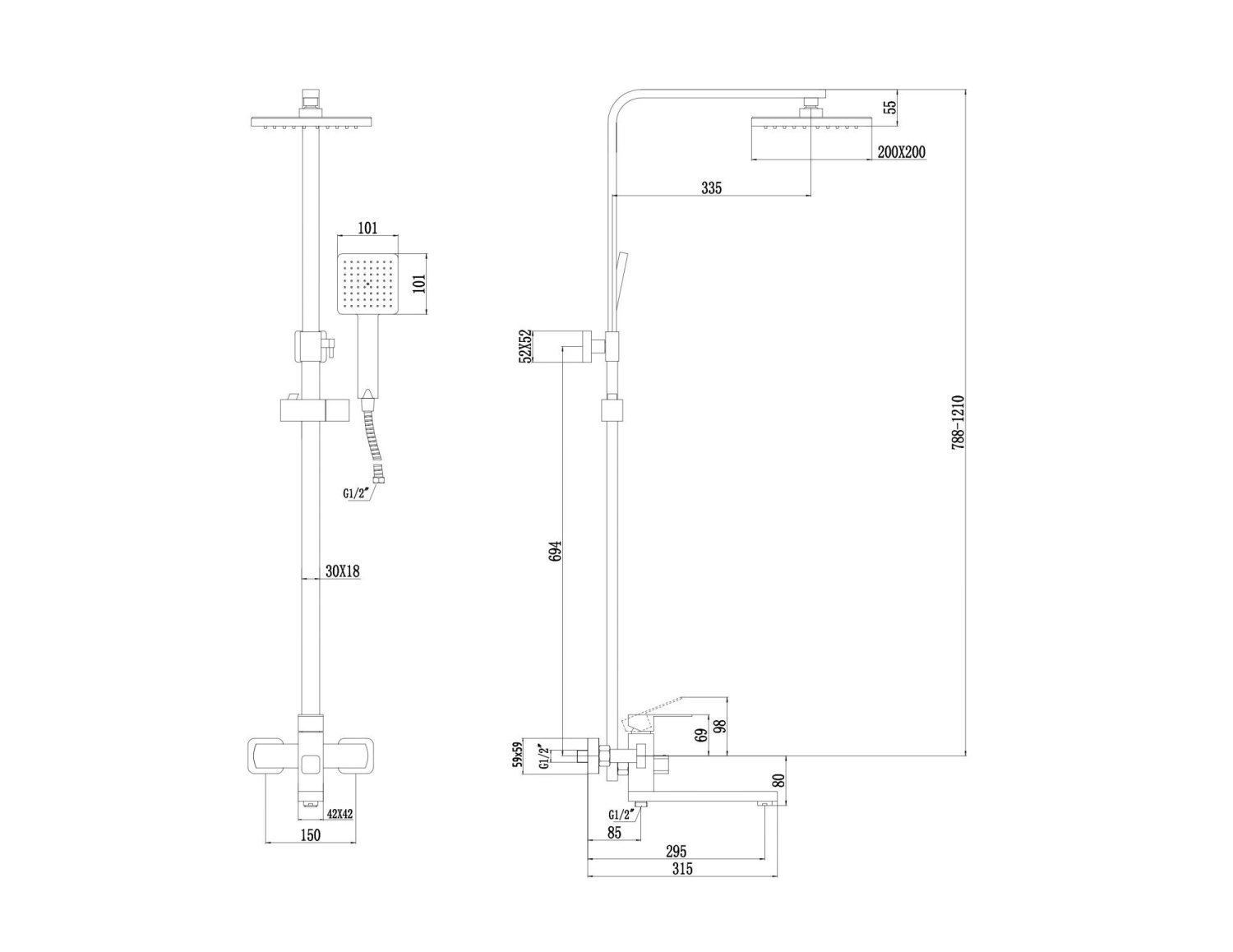 Душевая стойка Fmark (FS8145-25C) - фото 2