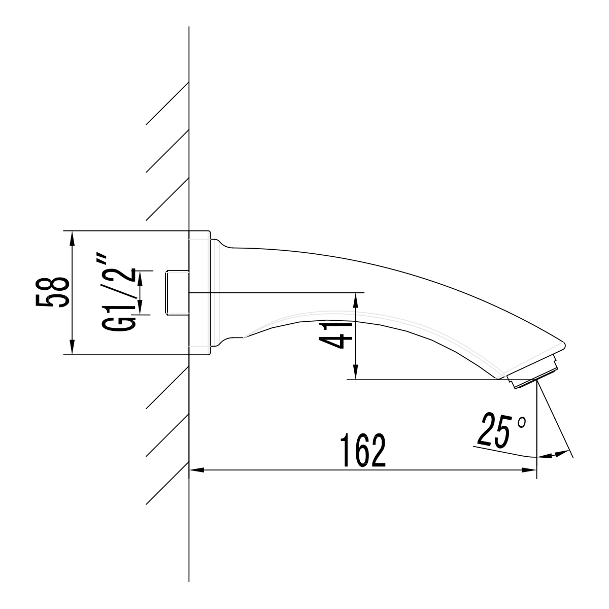 Излив для ванны Lemark встраиваемый (LM3781BL) Излив для ванны Lemark встраиваемый (LM3781BL) - фото 2