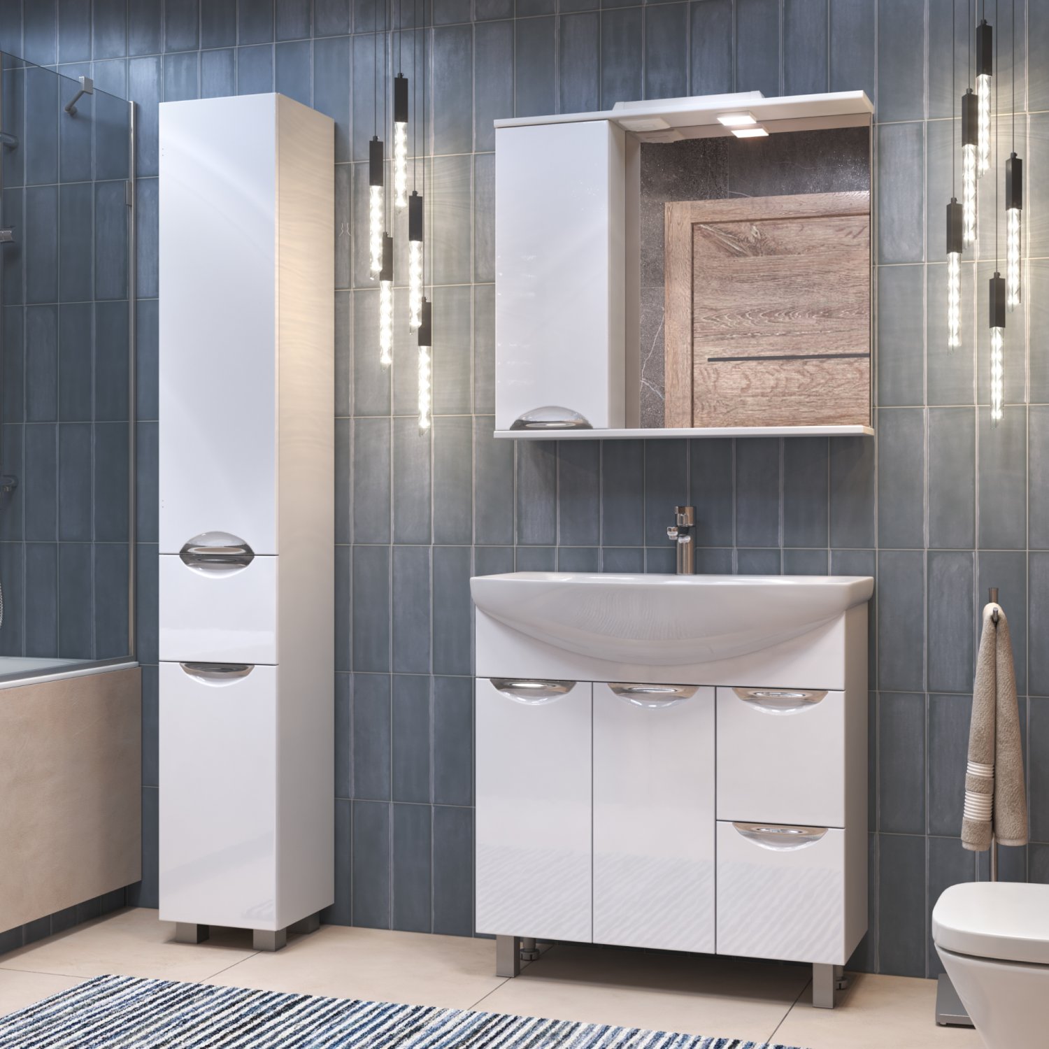 Тумба VIGO Callao 800-2-2 под раковину 4620000148258 (Балтика) (tn.CAL.BAL.80.2D.2Y) - фото 2