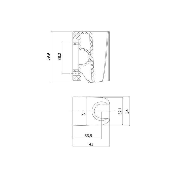 Держатель для лейки, глянцевый хром, Optima Home, IDDIS, 090CP4Fi53 - фото 7