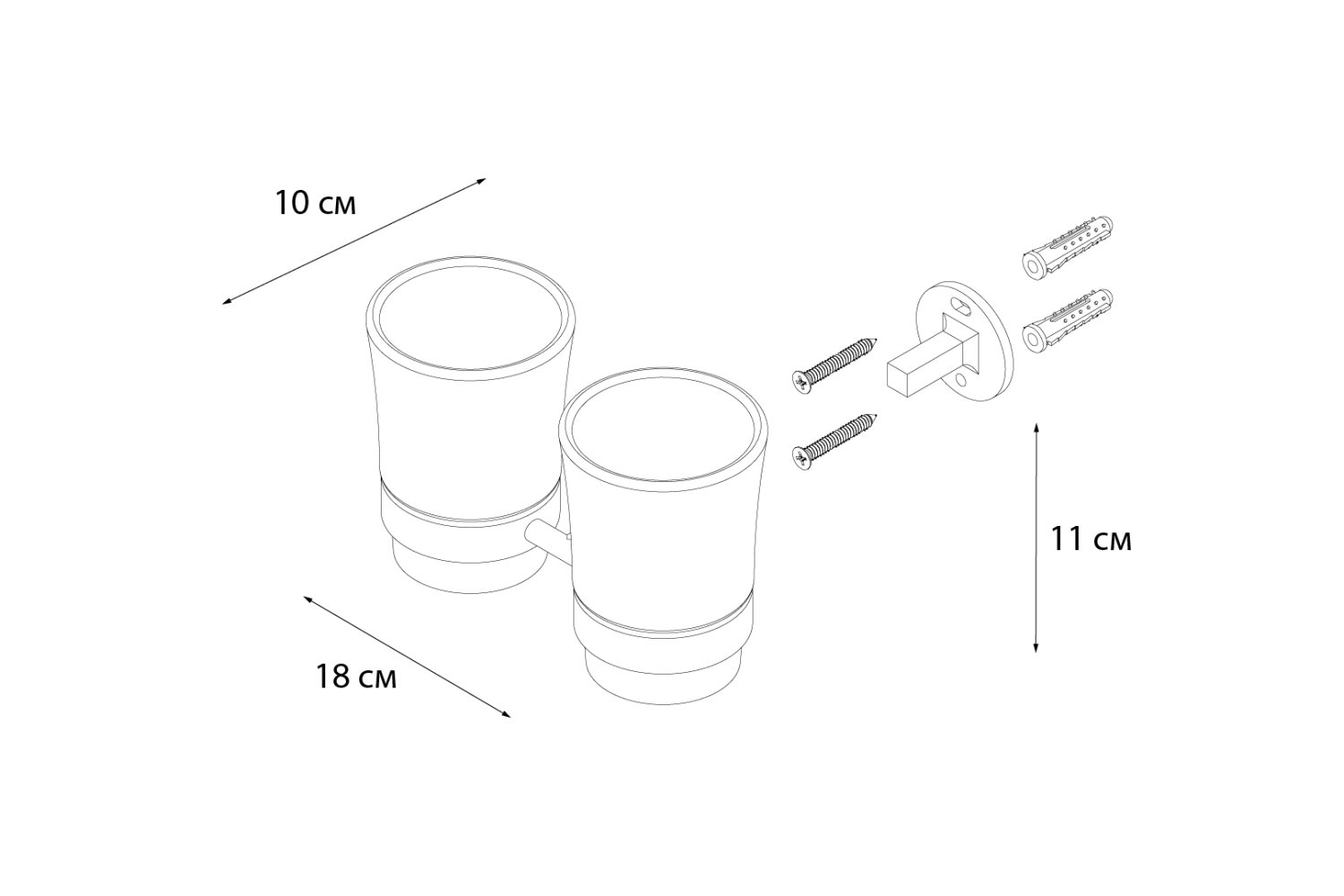 Подстаканник FIXSEN Best двойной (FX-71607) - фото 3