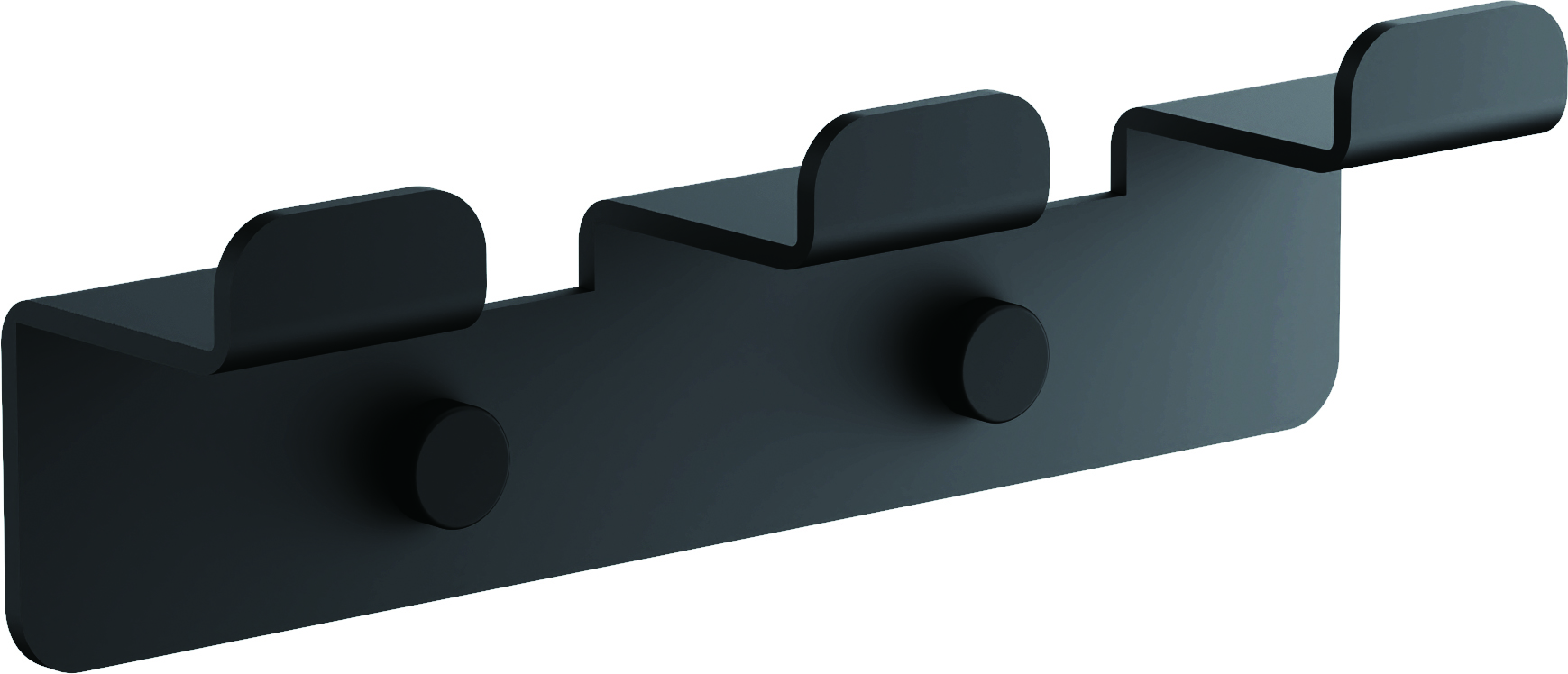 Планка с 3-мя крючками BELZ цвет: черный (B9003-7)