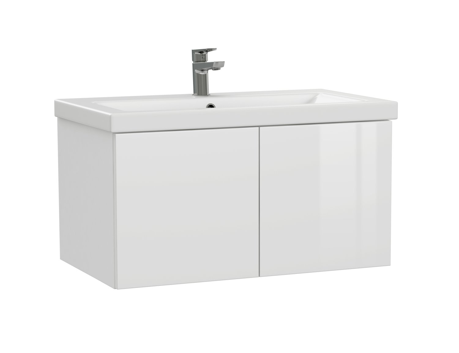 Тумба подвесная Cersanit COLOUR 80 белый под раковину S-UM-COM80/1-w (COMO 80) (64259) - фото 1