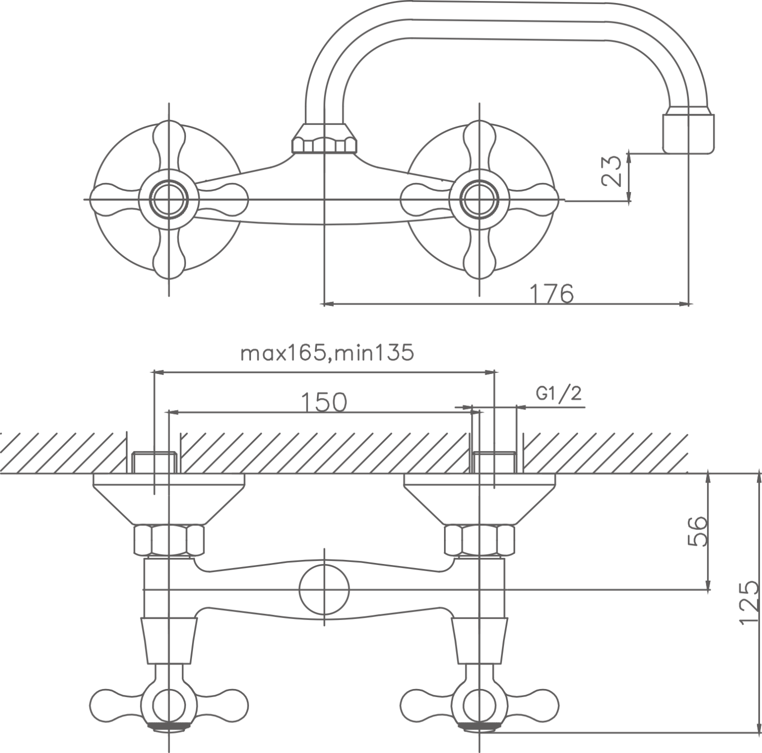 Смеситель для кухни Cron хром (CN4708) - фото 2