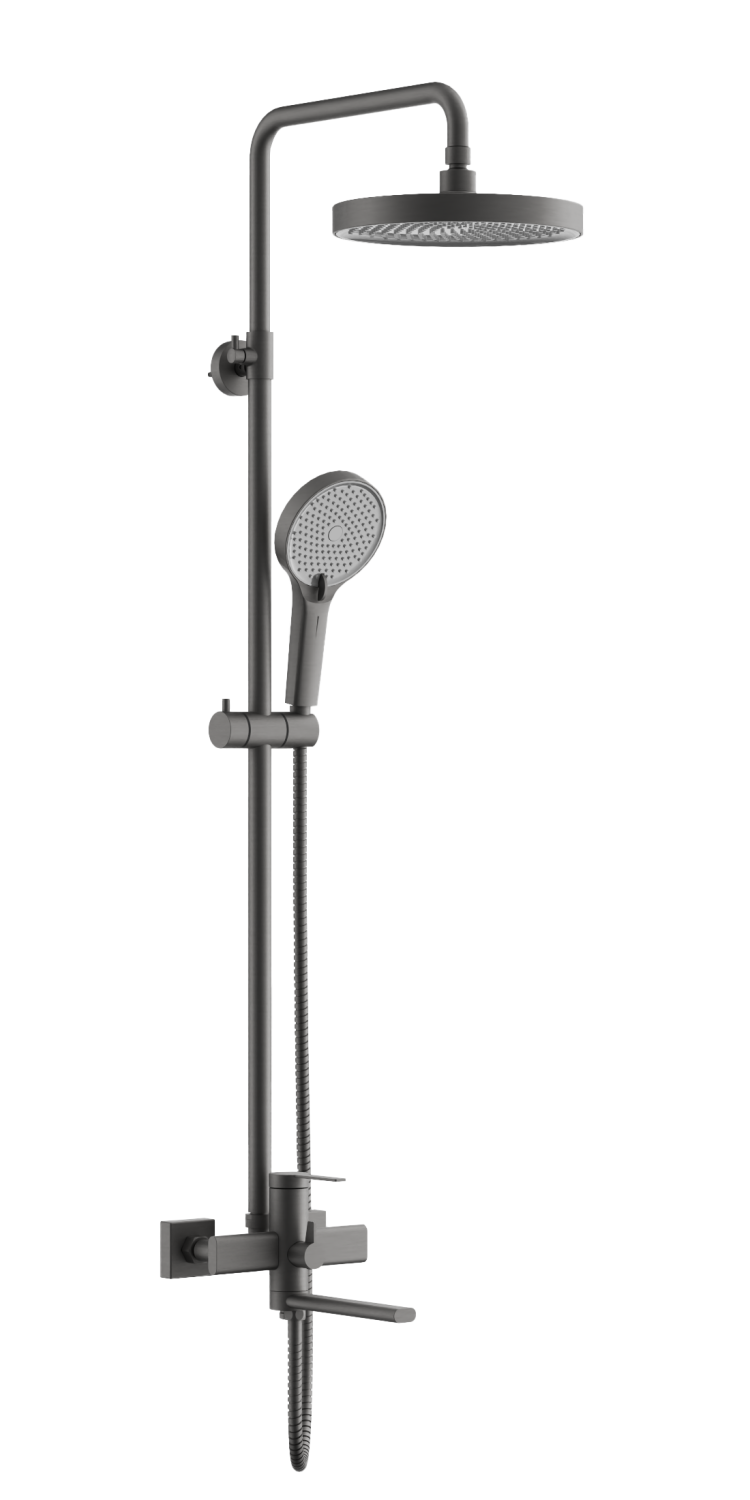 Душевая система BELZ оружейная сталь (B24813-3) - фото 1