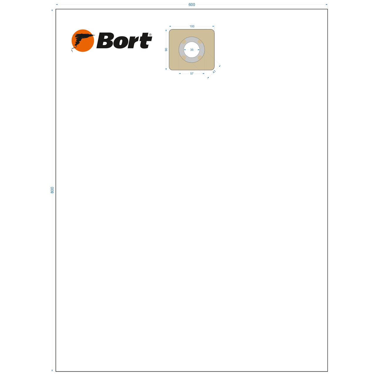 Комплект мешков пылесборных для пылесоса Bort BB-014U (93411508) Комплект мешков пылесборных для пылесоса Bort BB-014U (93411508) - фото 1